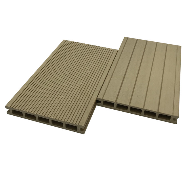 25x174mm WPC Hollow Decking Wood Plástico piso composto
