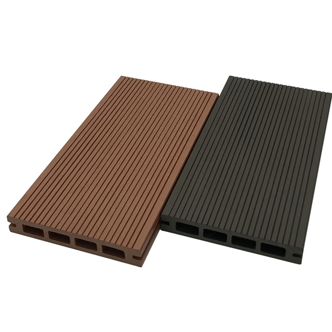 25x150mm WPC Hollow Decking Wood Plástico piso composto