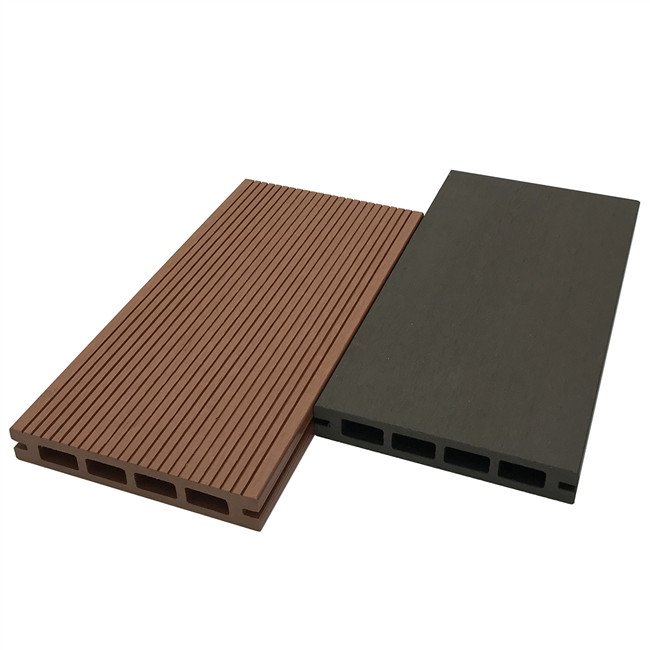25x150mm WPC Hollow Decking Wood Plástico piso composto